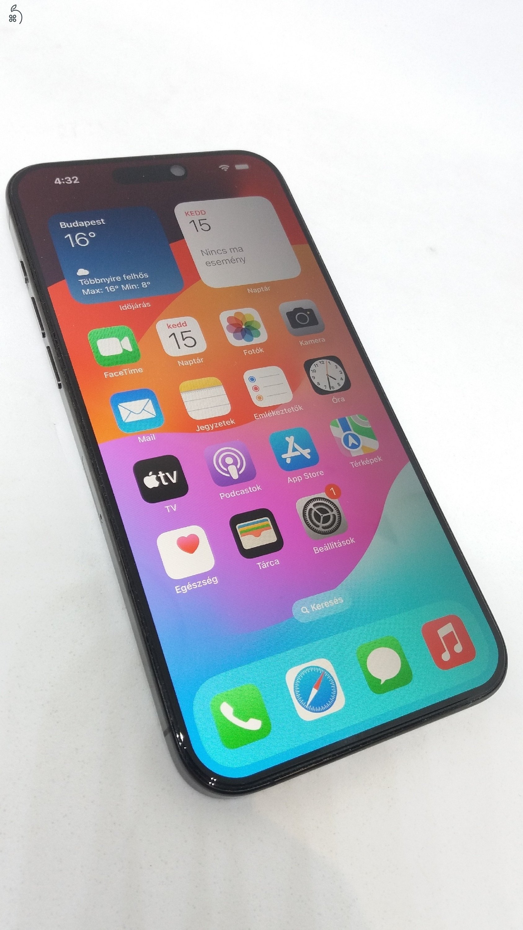 Karcmentes APPLE iPhone 14 PRO MAX - 128GB - 100% - Deep Purple (LILA) színben ! ! !