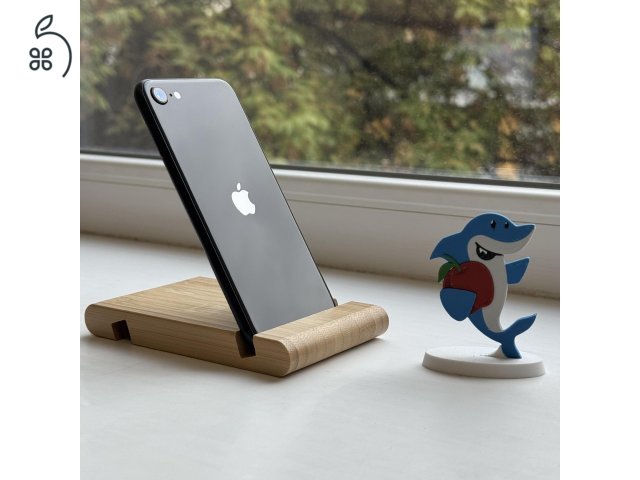 GYÖNYÖRŰ iPhone SE 2020 64GB Black-1 ÉV GARANCIA - Kártyafüggetlen, MS4463, 100% Akkumulátor