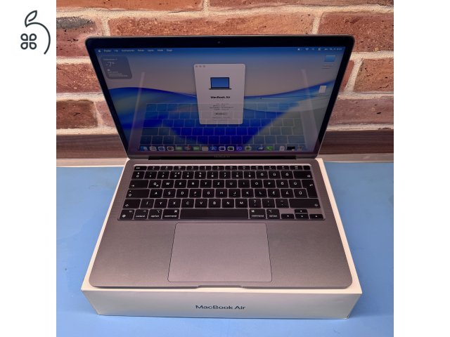Újszerű Apple MacBook Air 13” Retina (2020) M1 Chip 256GB SSD - Spacegray - MAGYAR