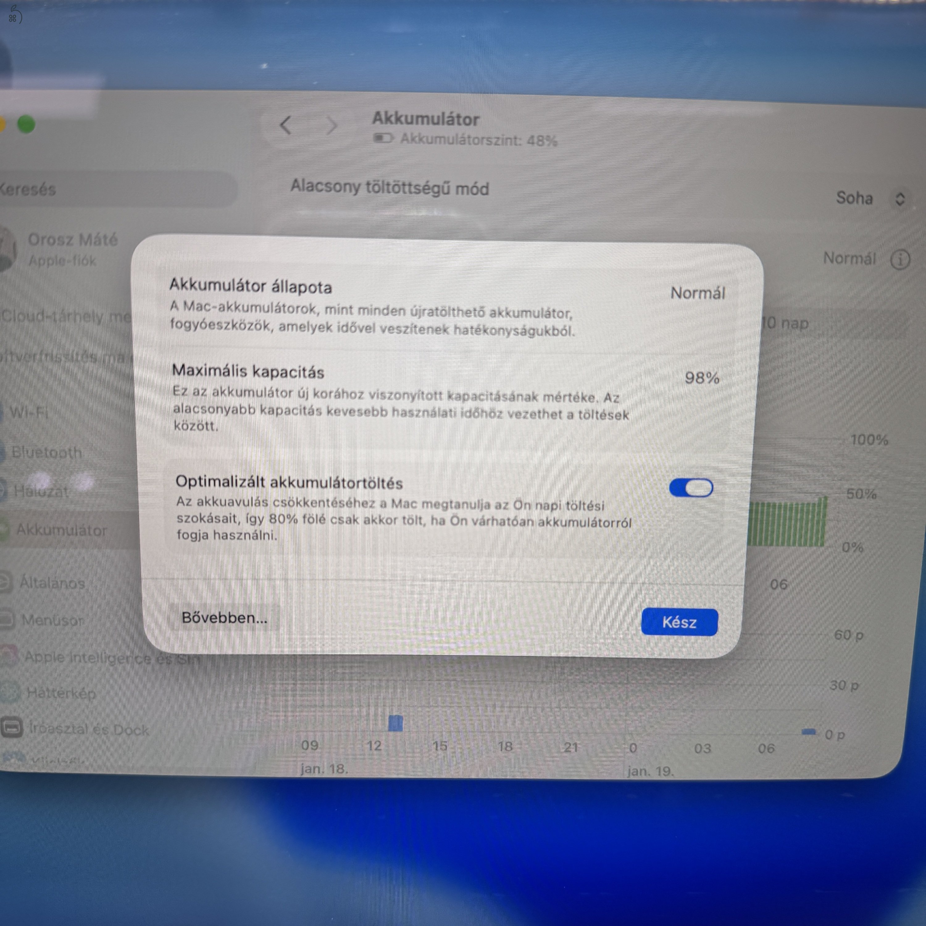 Újszerű Apple MacBook Air 13” Retina (2020) M1 Chip 256GB SSD - Spacegray - MAGYAR