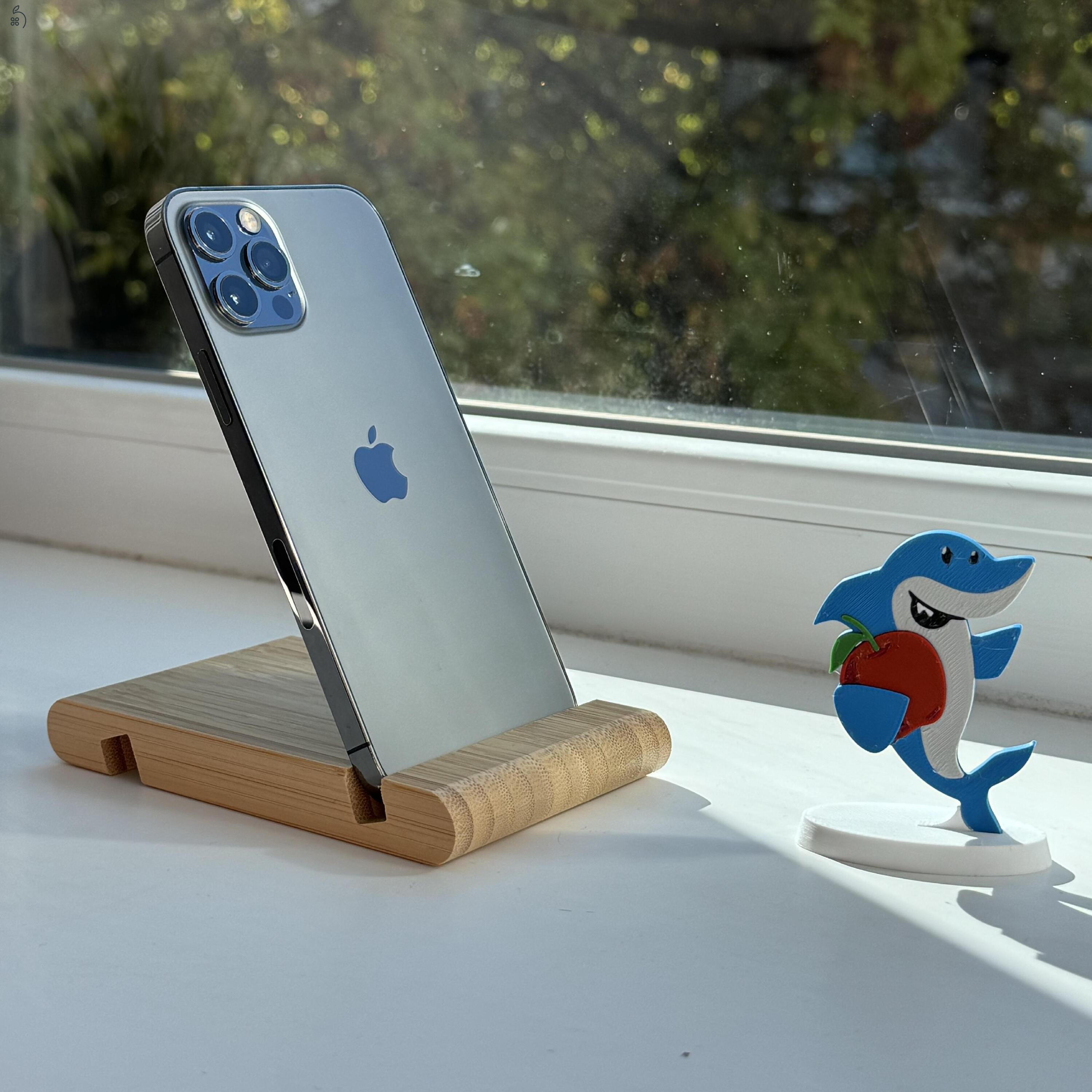 HIBÁTLAN iPhone 12 Pro 256GB Graphite-1 ÉV GARANCIA - Kártyafüggetlen, MS4518, 100% Akksi