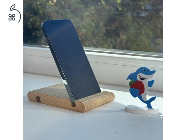 GYÖNYÖRŰ iPhone 12 Pro 256GB Pacific Blue-1 ÉV GARANCIA -Kártyafüggetlen, MS4339, 100% Akksi