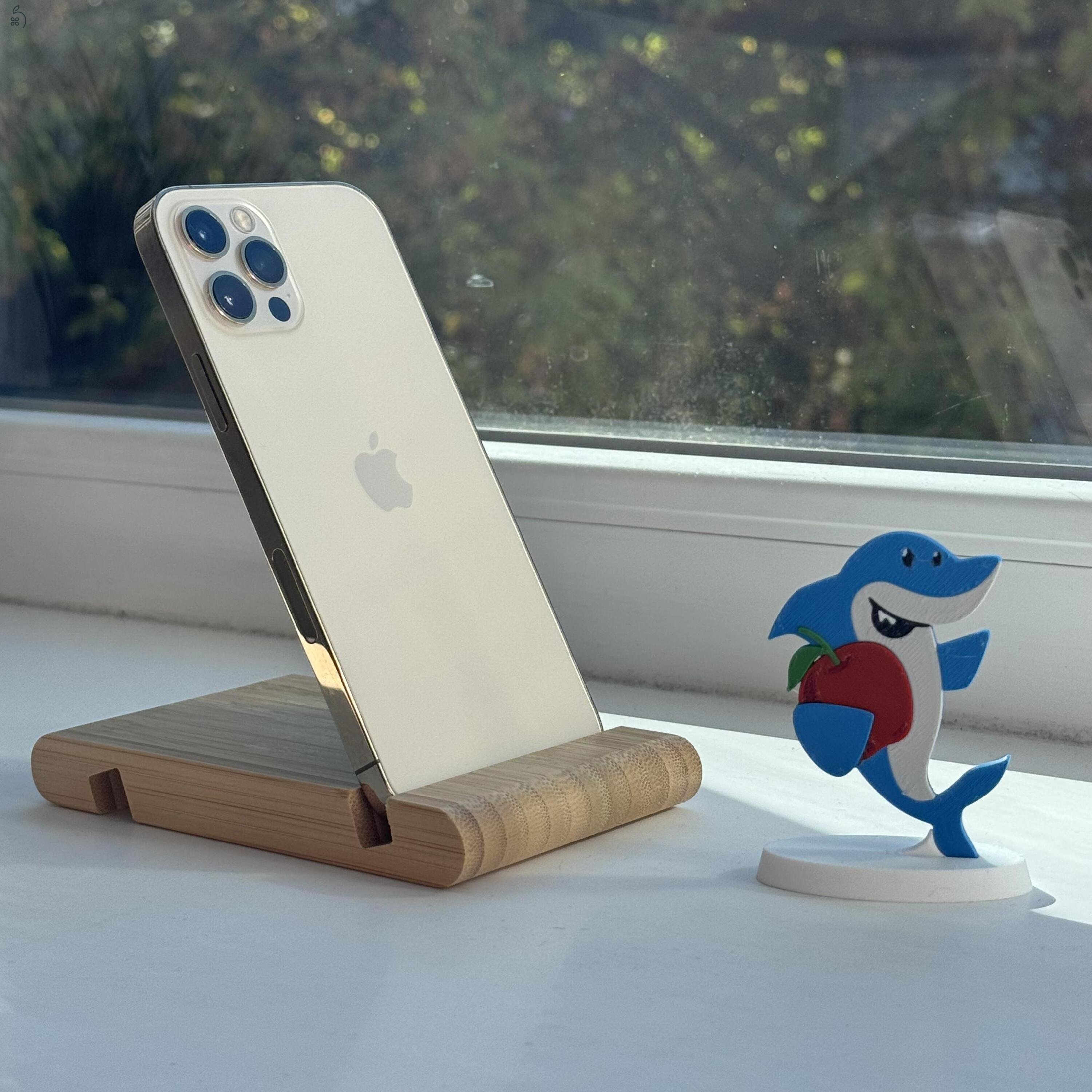 HIBÁTLAN iPhone 12 Pro 128GB Gold-1 ÉV GARANCIA - Kártyafüggetlen, MS4441, 100% Akksi