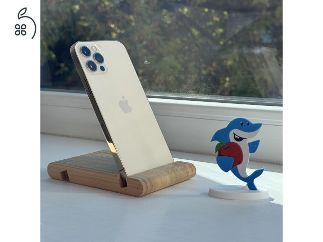 HIBÁTLAN iPhone 12 Pro 128GB Gold-1 ÉV GARANCIA - Kártyafüggetlen, MS4441, 100% Akksi