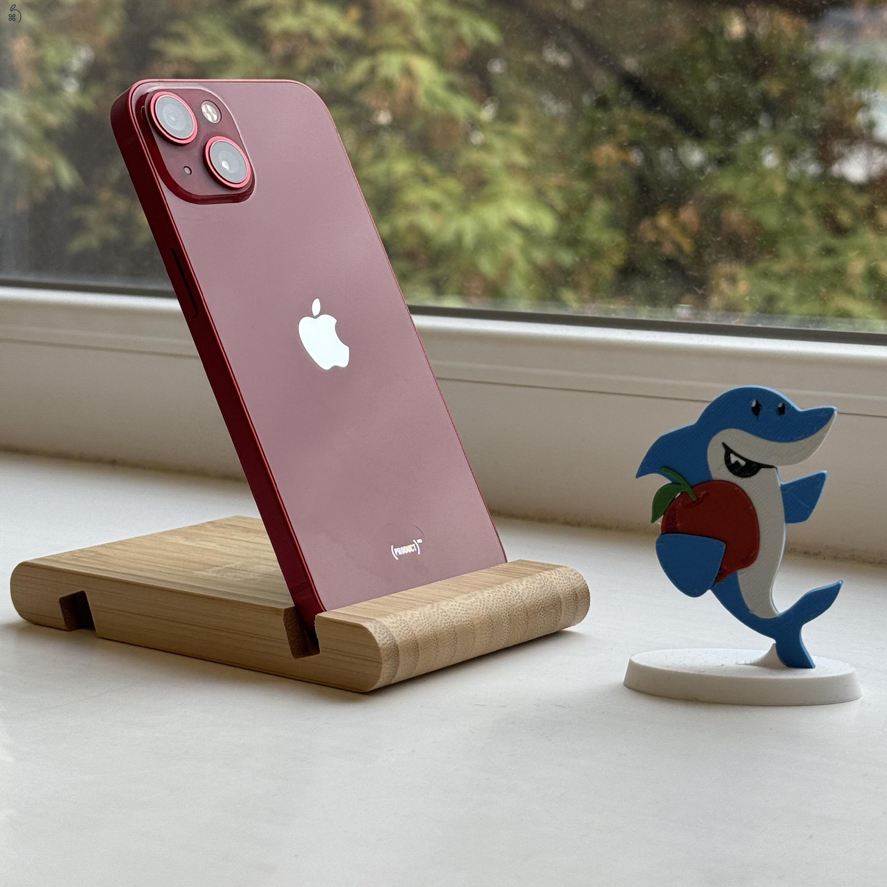 GYÖNYÖRŰ iPhone 13 128GB Red-1 ÉV GARANCIA - Kártyafüggetlen, MS4373, 100% Akkumulátor