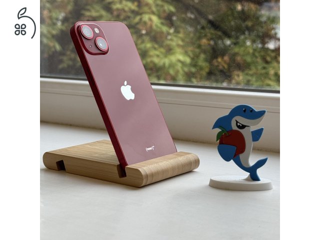 GYÖNYÖRŰ iPhone 13 128GB Red-1 ÉV GARANCIA - Kártyafüggetlen, MS4373, 100% Akkumulátor