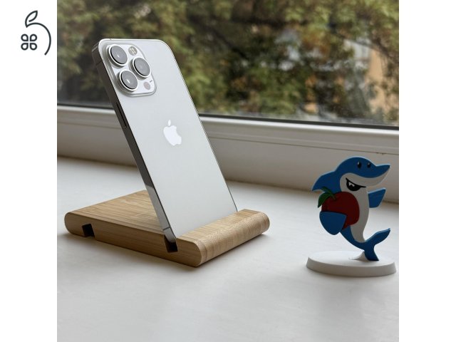 GYÖNYÖRŰ iPhone 13 Pro 128GB Silver -1 ÉV GARANCIA - Kártyafüggetlen, MS4357, 100% Akkumulátor