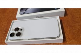 Iphone 16 Pro 256GB White titanium használt, kártyafüggetlen