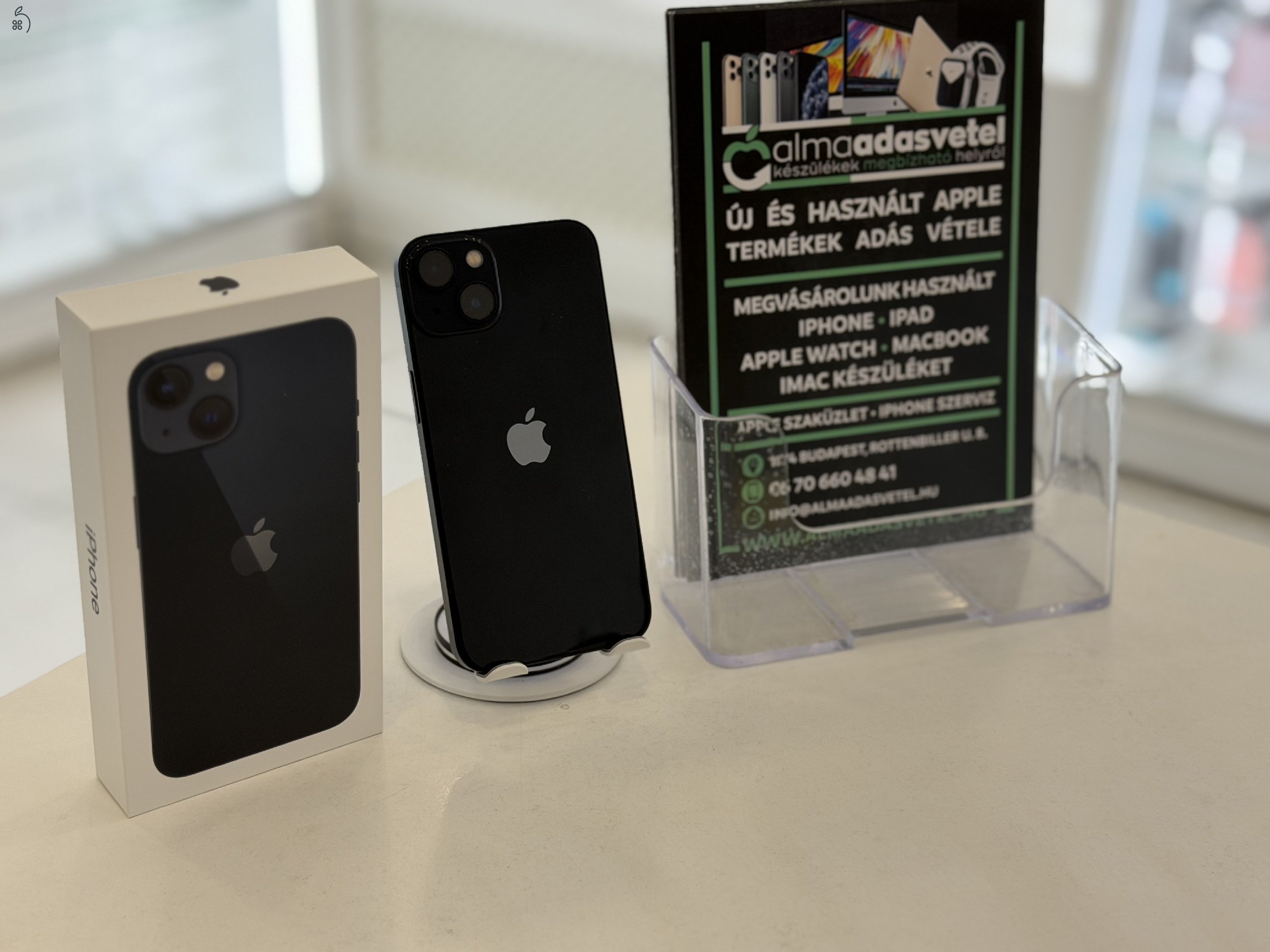 iPhone 13 128GB Független Karcmentes/2027.03.17.Gar./Akku 99%/p4707