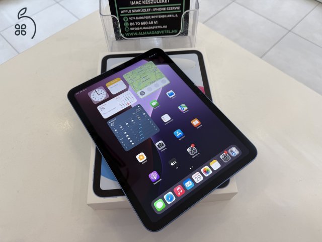 iPad 10th. 64GB Wifi Kék Újszerű/2026.05.06.Apple Gar./Akku 93%/p4708