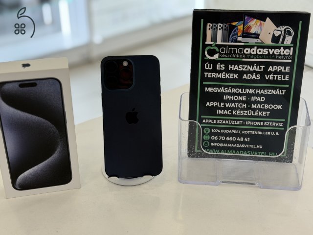 iPhone 15 Pro Max 256GB Független Újszerű/1-3 hónap gar./Akku 86%/p4710