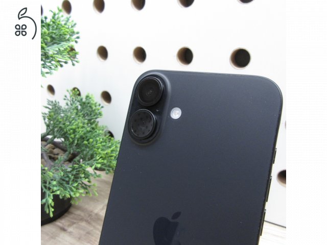 Apple iPhone 16 Plus 256 GB Black – használt, karcmentes – 99% akkumulátor – 242 ciklus – 2026.06.05.-ig garanciás