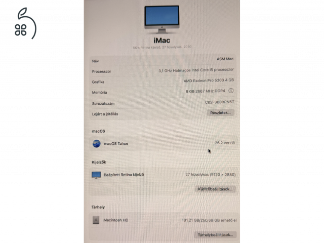 HIbátlan állapotú iMac