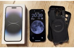 iPhone14 Pro 128GB-os Space Black színű, független