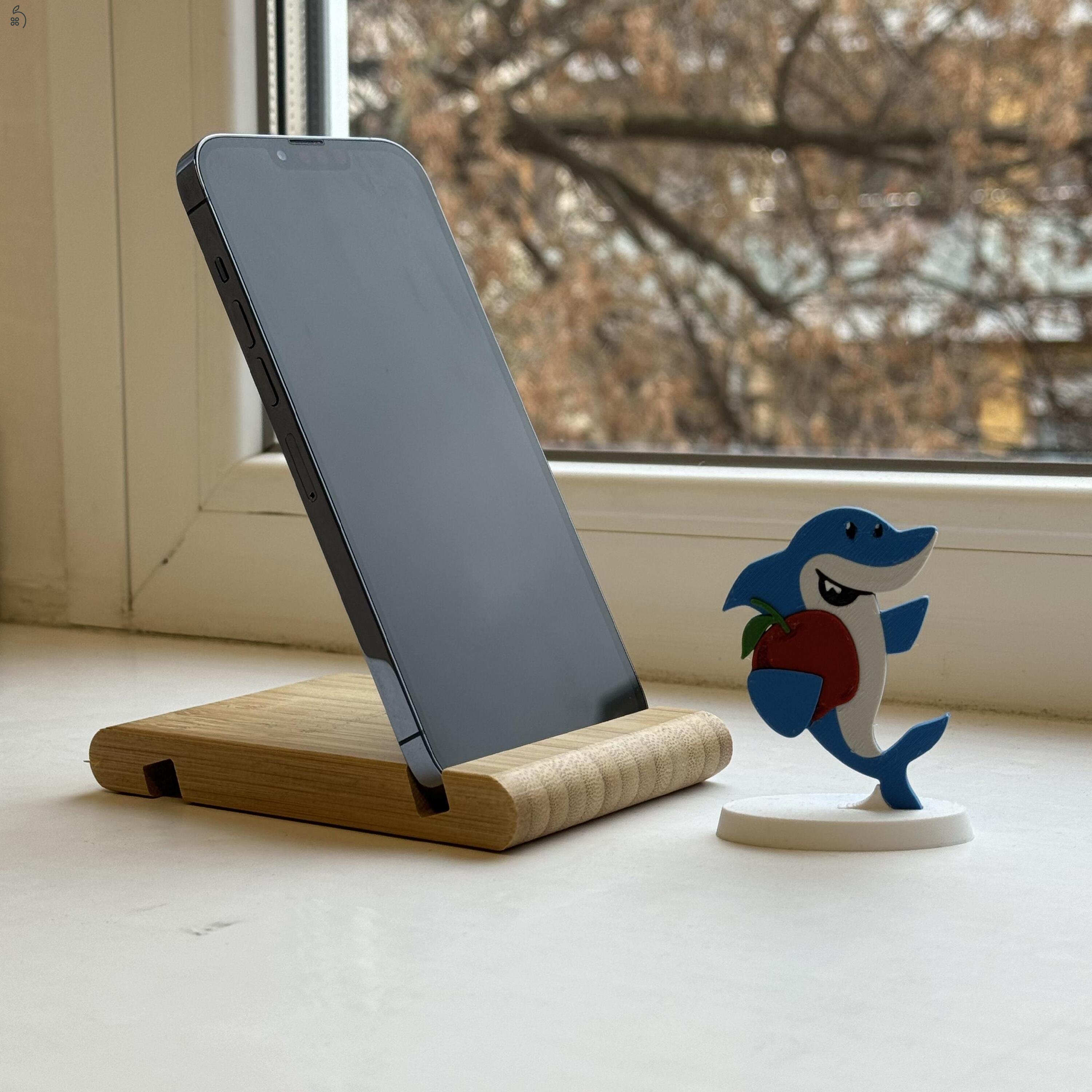 HIBÁTLAN iPhone 13 Pro Max 128GB Sierra Blue  -1 ÉV GARANCIA - Kártyafüggetlen, MS4379, 100% Akkumulátor