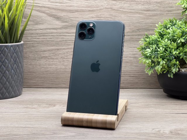 iPhone 11 Pro Max Midnight Green 256GB 2 ÉV Garanciával 100% Akku