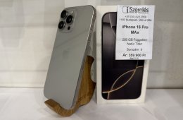 iPhone 16 Pro Max 256GB független natúr titán akku 91% (9) iSzerelés.hu