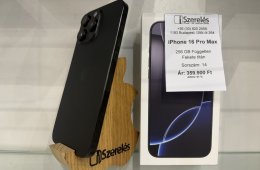 iPhone 16 Pro Max 256GB független fekete titán akku 91% (14) iSzerelés.hu