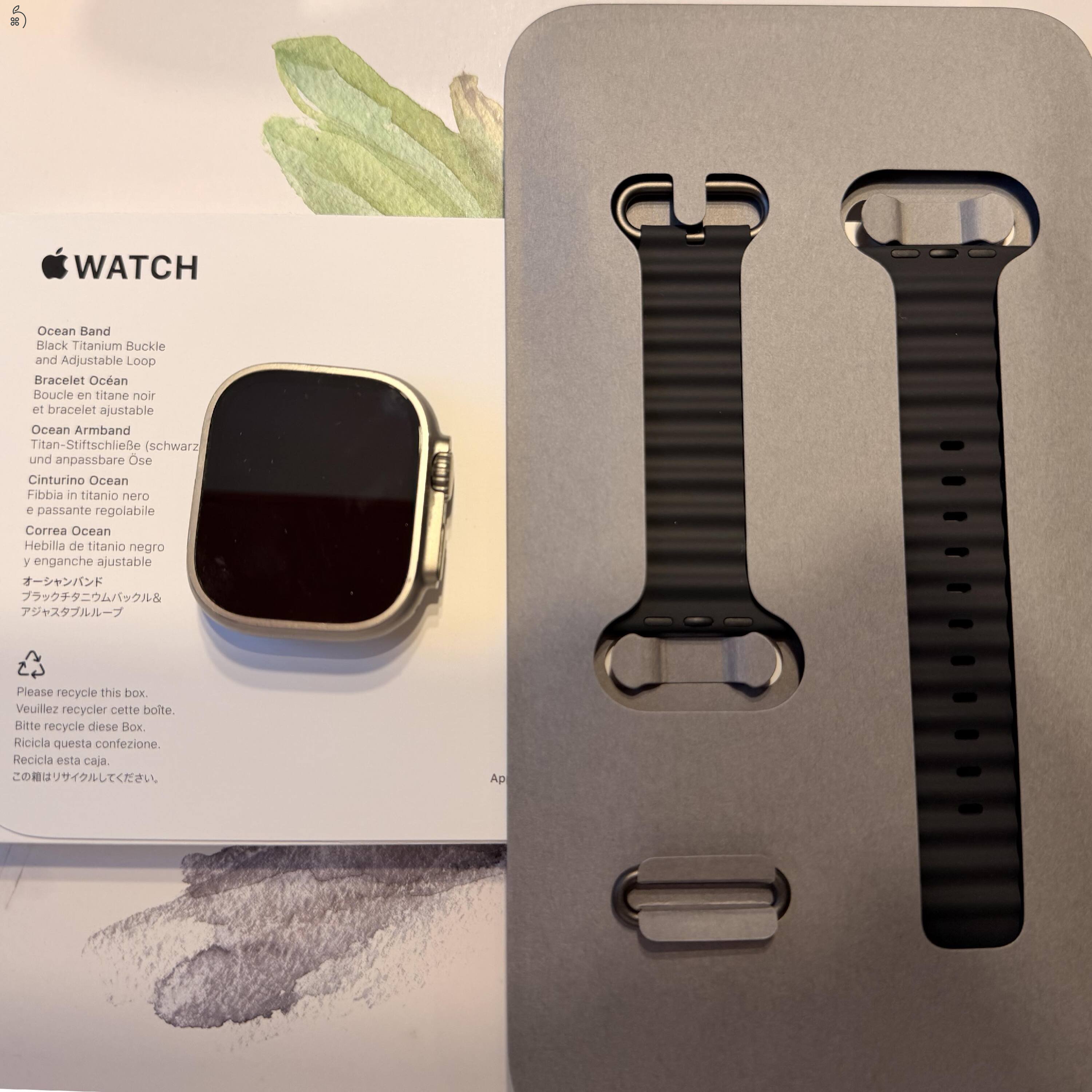 Apple Watch Ultra 2 titanium - mo-i vásárlás - új szíj