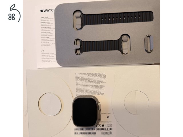 Apple Watch Ultra 2 titanium - mo-i vásárlás - új szíj