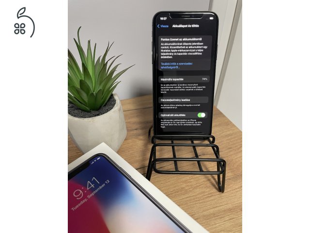 Iphone X 64 gb + kiegészítők