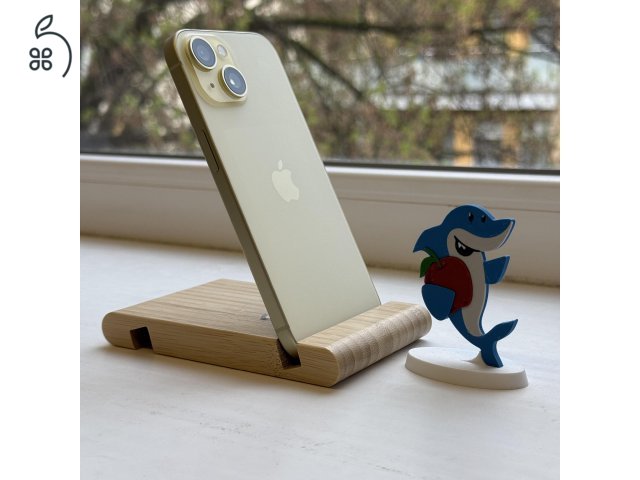 HIBÁTLAN iPhone 15 128GB Yellow -1 ÉV GARANCIA - Kártyafüggetlen, MS4489, 100% Akkumulátor