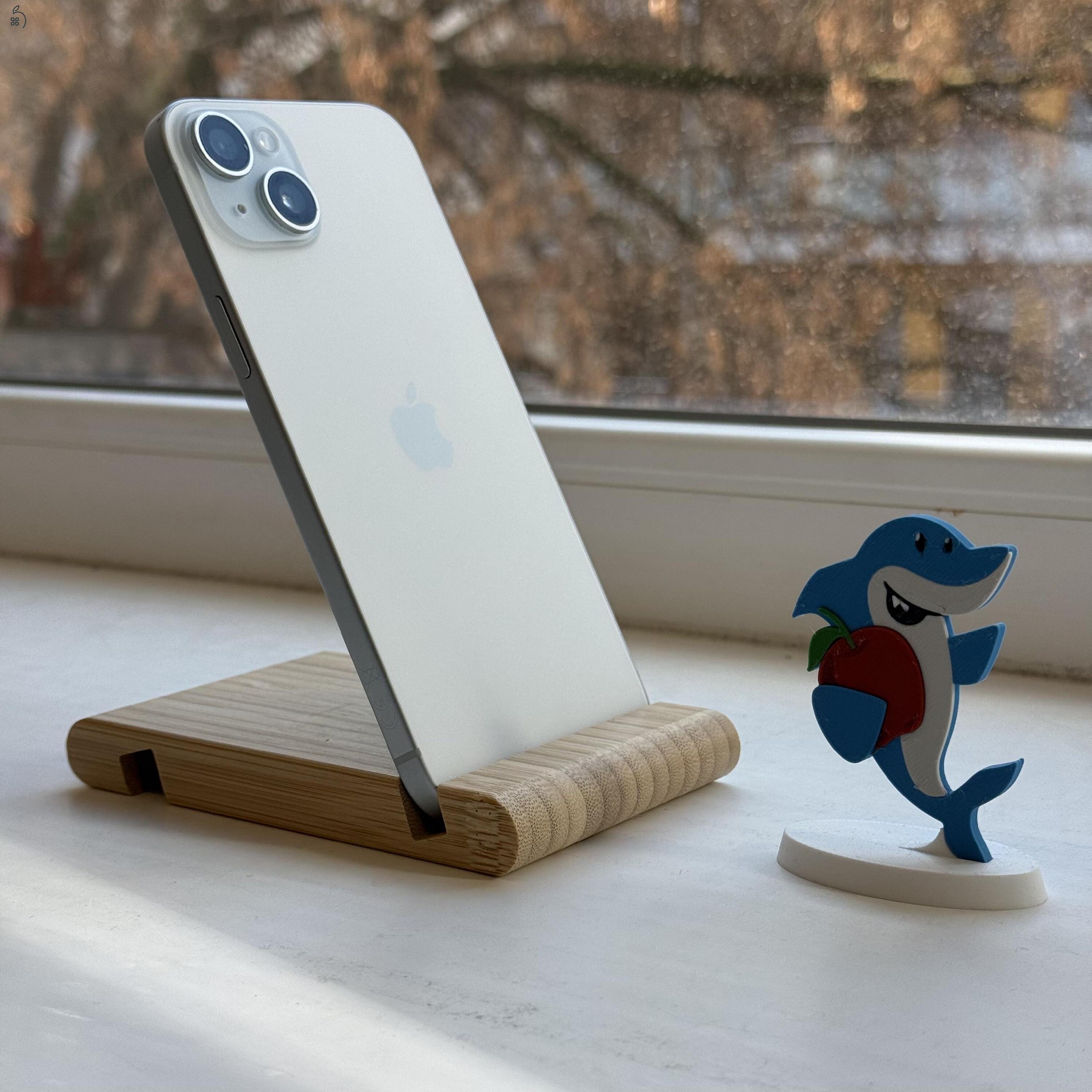 HIBÁTLAN iPhone 15 Plus 256GB Blue-1 ÉV GARANCIA - Kártyafüggetlen, MS4529