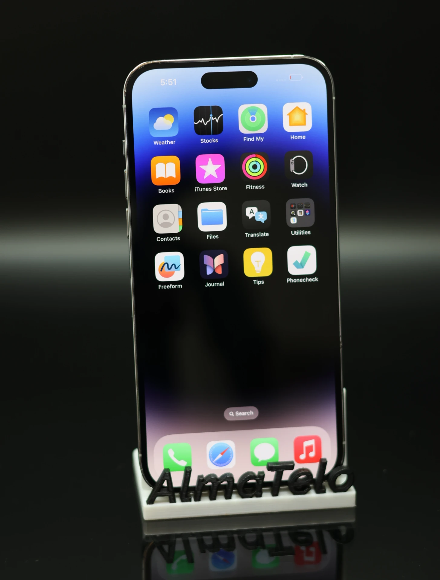 Apple iPhone 14 Pro Max 128 GB Silver 100% akku - 12 HÓ GARANCIA