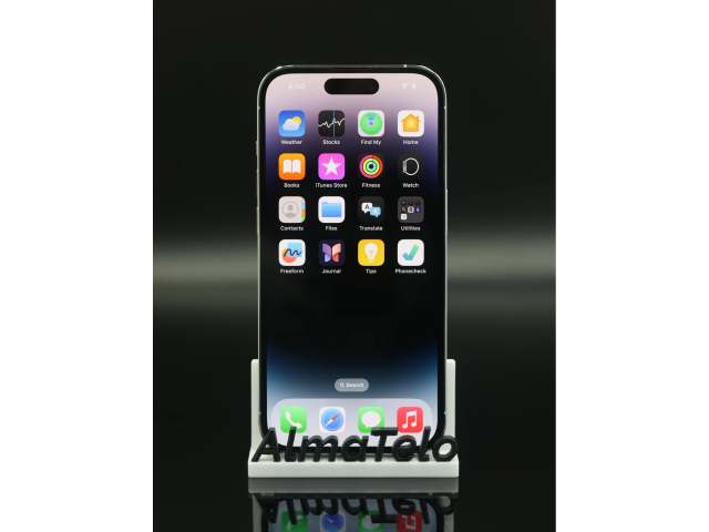 Apple iPhone 14 Pro 128 GB Silver 100% akku - 12 HÓ GARANCIA