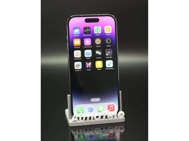 Apple iPhone 14 Pro 256 GB Deep Purple 100% akku - 12 HÓ GARANCIA