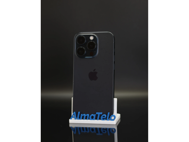 Apple iPhone 15 Pro 128 GB Blue Titanium 100% akku - 12 HÓ GARANCIA