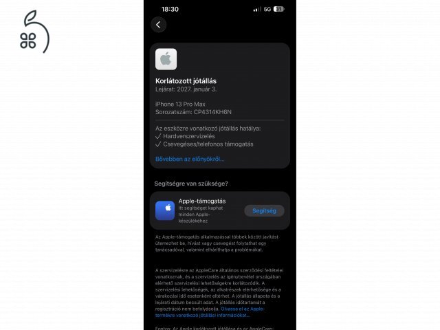 Új Apple iPhone 13 Pro Max eladó extrákkal 3 év garanciával
