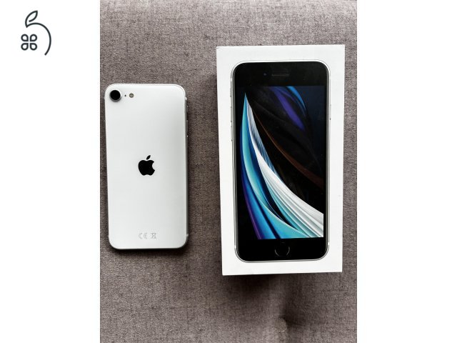 Újszerű Fehér Apple iPhone SE2 MX9T2GH/A eladó 100% akkumulátor