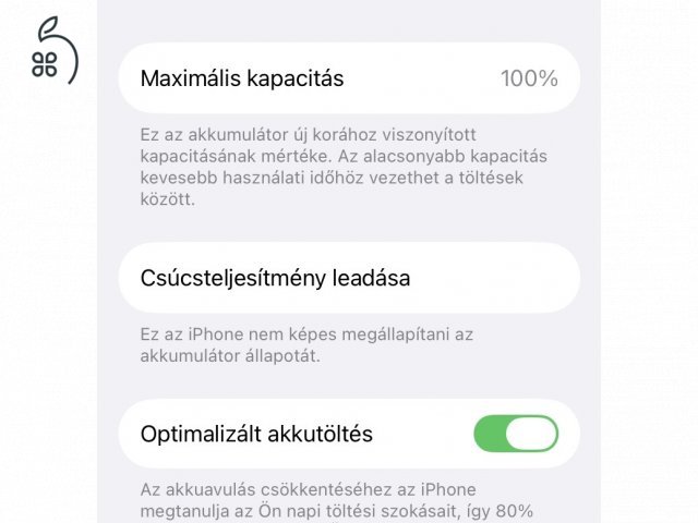 Újszerű Fehér Apple iPhone SE2 MX9T2GH/A eladó 100% akkumulátor