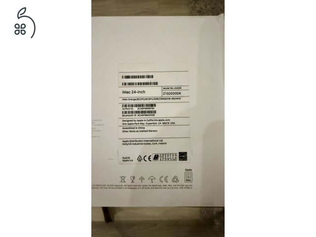 IMac M1 narancs (Orange) színű A2438 újszerű állapot