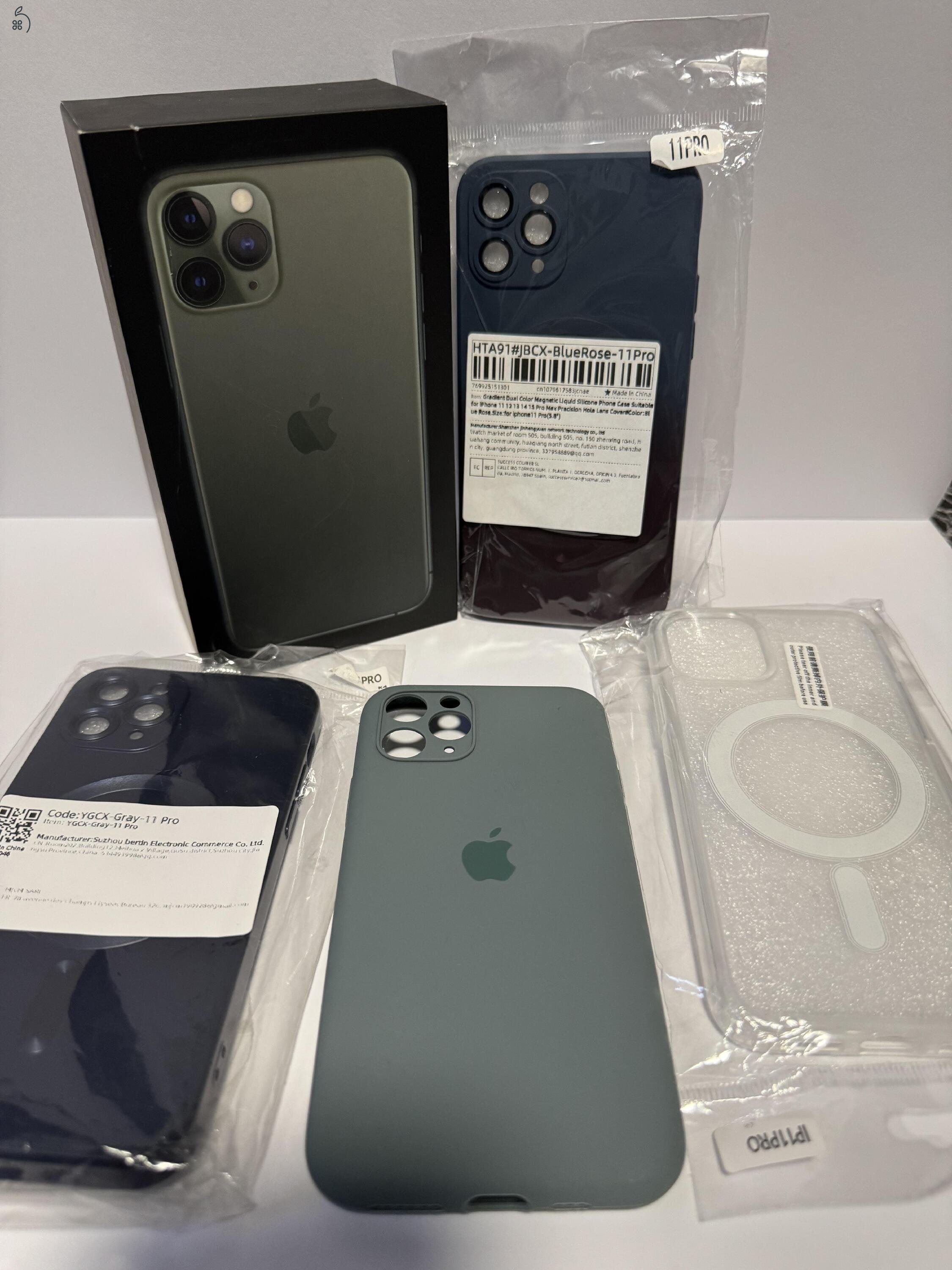 Eladó iPhone 11 Pro 256 GB tárhellyel, zöld színben.