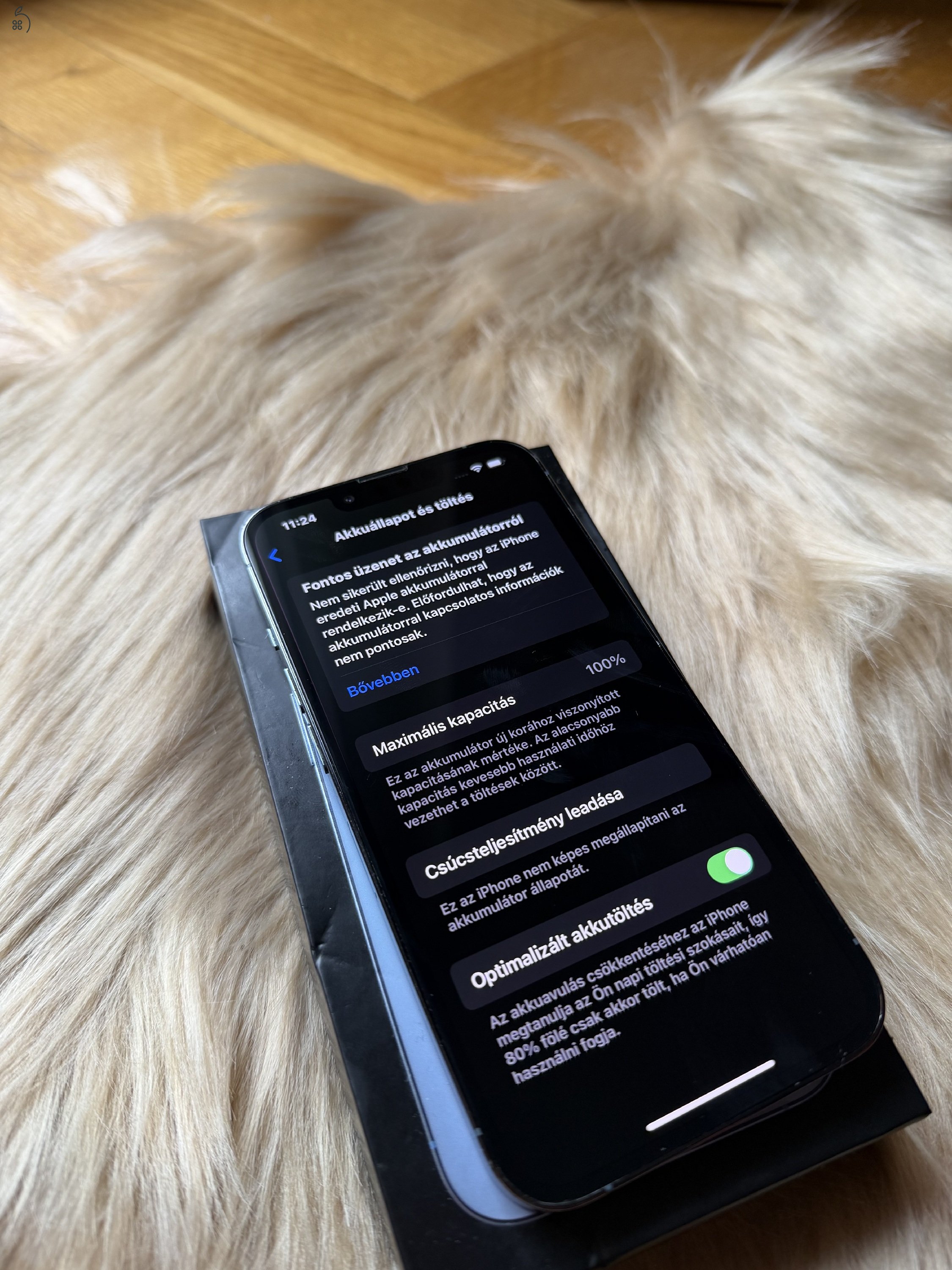 Sierra Blue Iphone 13 pro, hálózatfüggetlen 512Gb 100%-os akkumulátorral