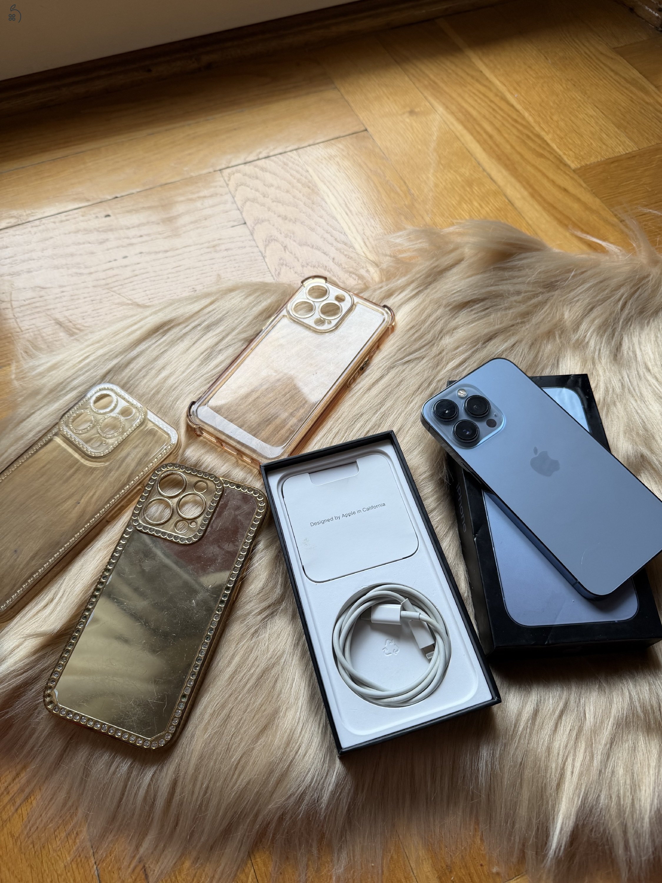 Sierra Blue Iphone 13 pro, hálózatfüggetlen 512Gb 100%-os akkumulátorral