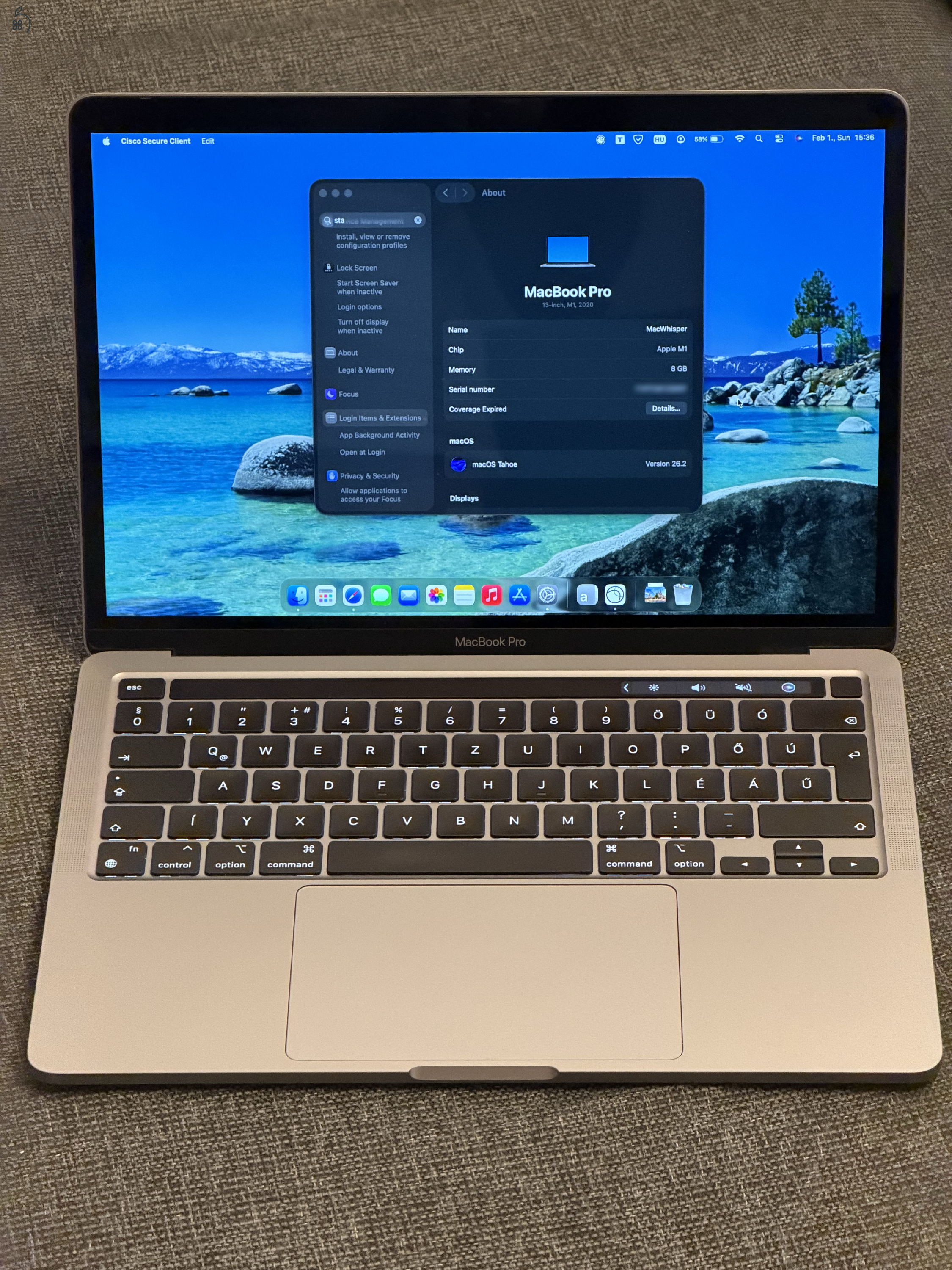 MacBook Pro 13” M1 - 512 GB