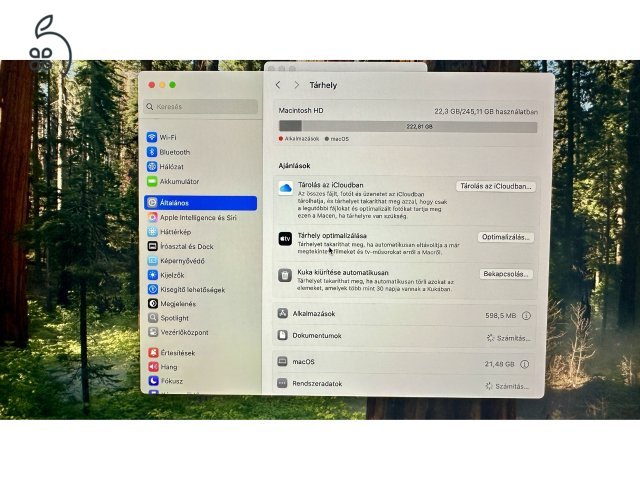 Apple MacBook Air M2 (2022) 13,6 colos karcmentes, doboz+töltő, 90%-os akku