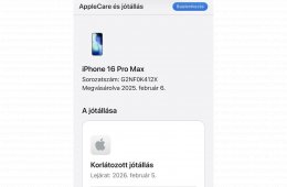 iPhone 16 Pro Max 256GB - (Fekete) 
