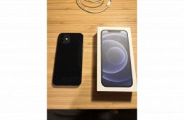 Fekete Iphone 12, 128GB-os tárhellyel