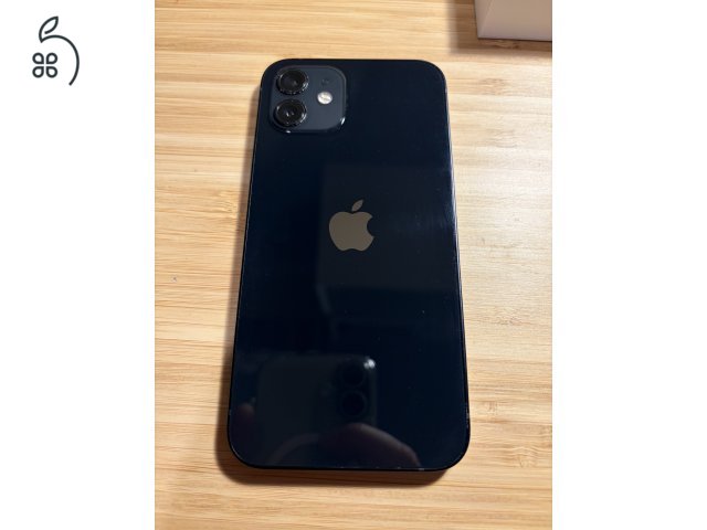 Fekete Iphone 12, 128GB-os tárhellyel