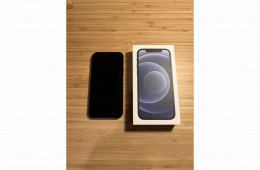 Fekete Iphone 12, 128GB-os tárhellyel