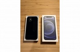 Fekete Iphone 12, 128GB-os tárhellyel