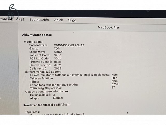 MacBook pro 13 i5 8gb 512gb touchbar 2020