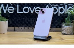  iPhone 15 Plus, 128GB, Rózsaszín, Független - 1ÉV Garancia, Számla 