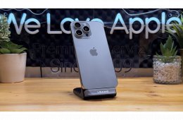  iPhone 15 Pro Max, 512GB, Natúr Titán, Független - 1ÉV Garancia, Számla 