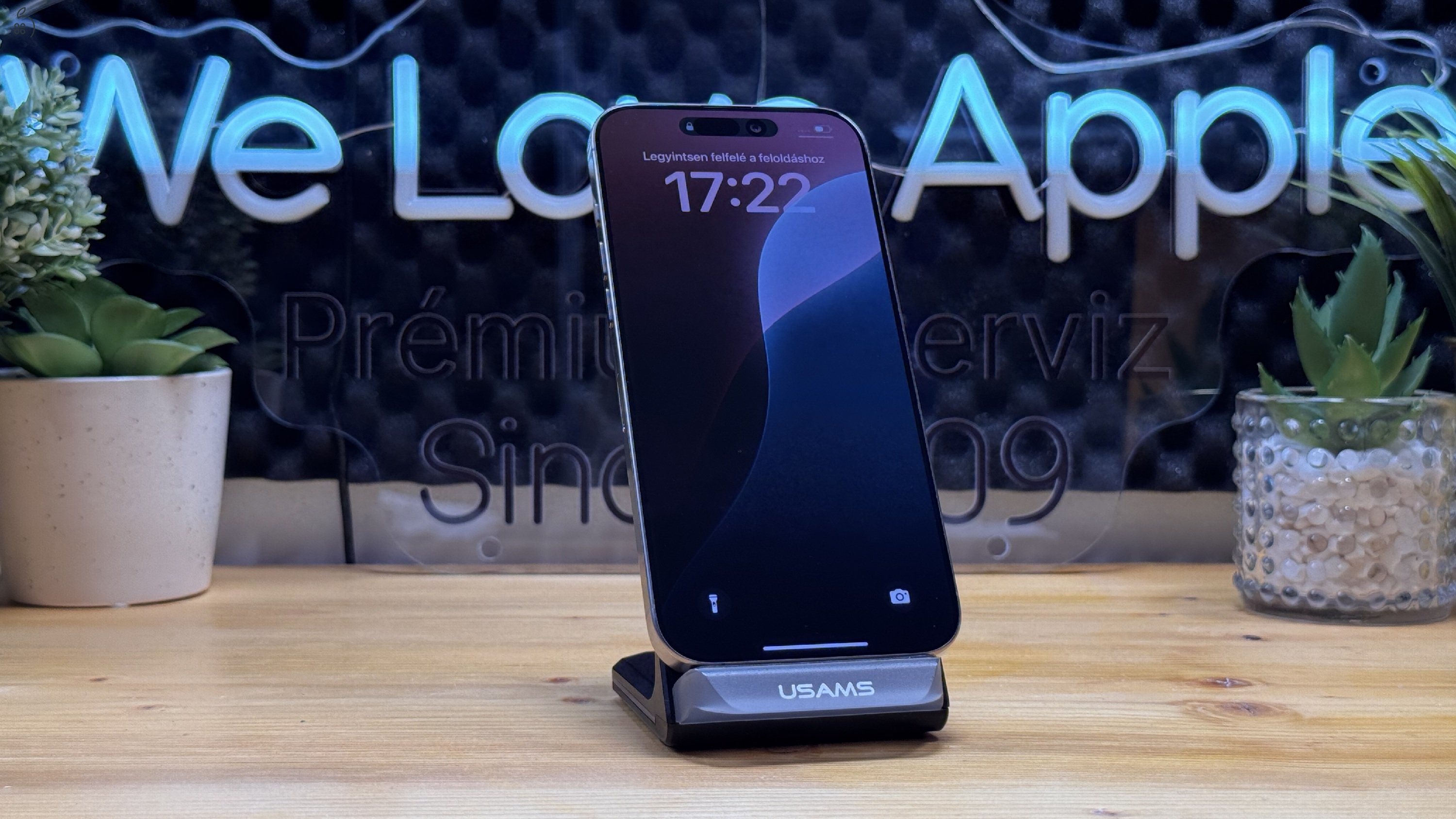  iPhone 16 Pro Max 256GB Natúr Titán, Független - 1ÉV Garancia, Számla 