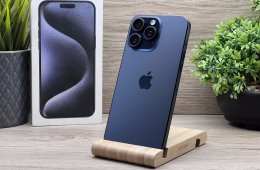 Hibátlan iPhone 15 Pro Max Blue Titanium 256GB 2 ÉV Garanciával 100%